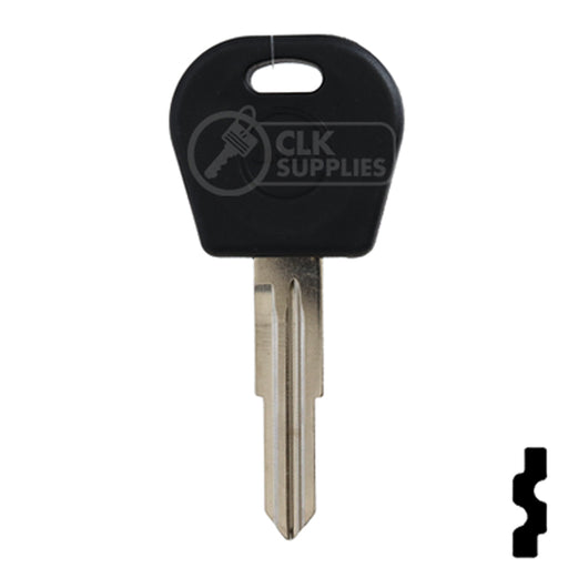 Uncut OEM Transponder Key Blank | Chevrolet Aveo, Pontiac G3 (DWO4RT6) 48 Chip Automotive Key JMA USA