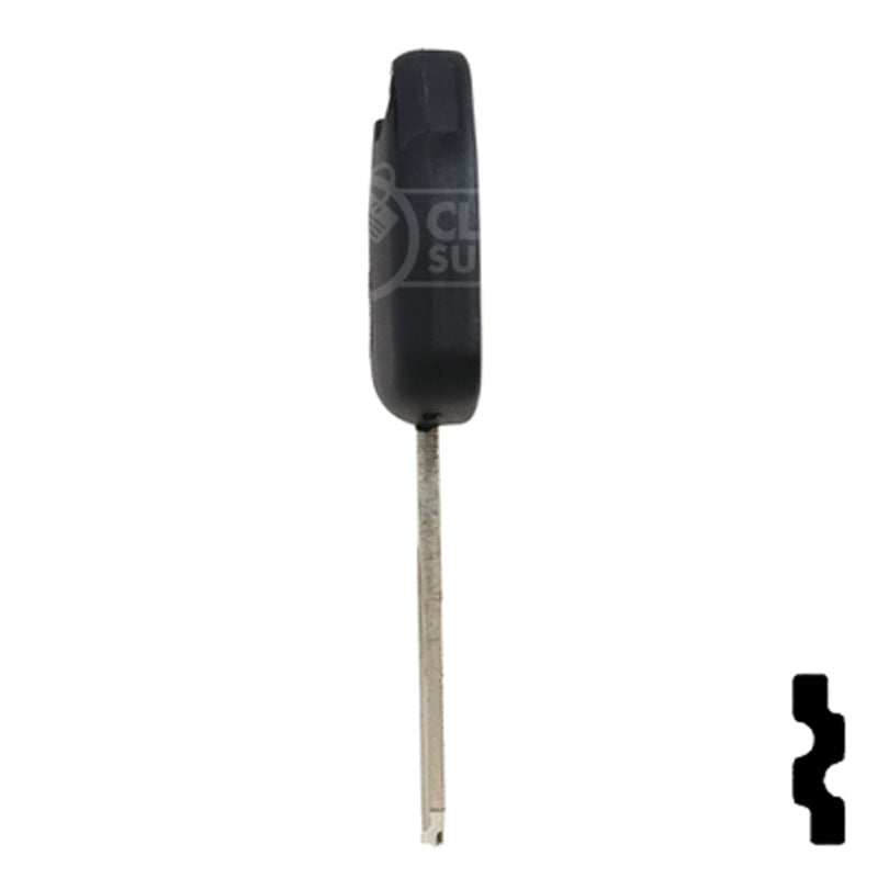 Uncut Plastic Head Cloneable RW Key Blank | Cadillac, Opel | HU46T5 Automotive Key JMA USA
