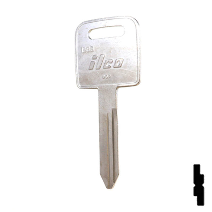 Uncut Plastic Head Key Blank | Freightliner | 1588 Automotive Key Ilco