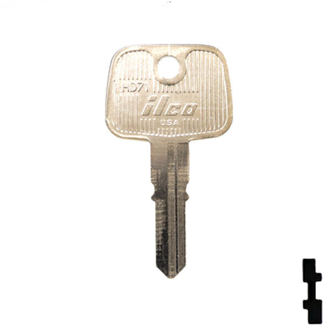 Uncut Plastic Head Key Blank | Honda | HD71
