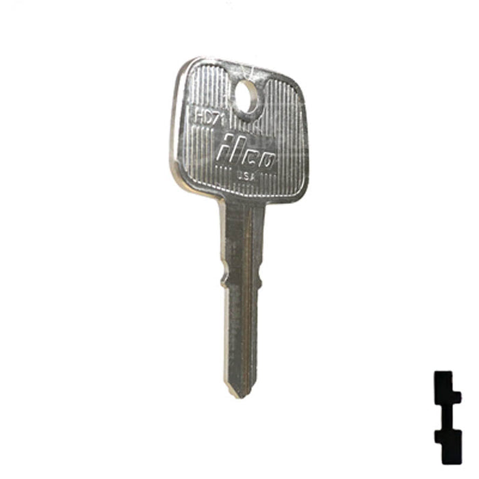 Uncut Plastic Head Key Blank | Honda | HD71 Automotive Key JMA USA