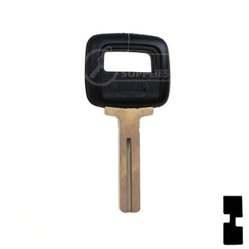 Uncut Plastic Head Key Blank | Volvo | S66NN-P Automotive Key JMA USA