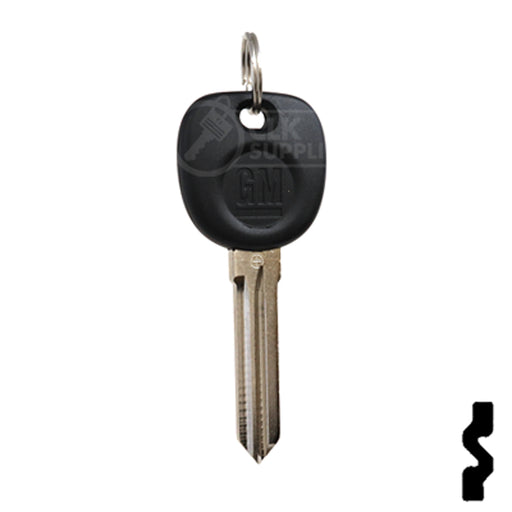 Uncut Transponder Key Blank | 5928819 | GM Logo Circle Plus Automotive Key Strattec
