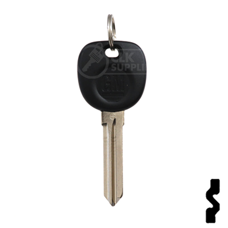 Uncut Transponder Key Blank | 5928819 | GM Logo Circle Plus Automotive Key Strattec