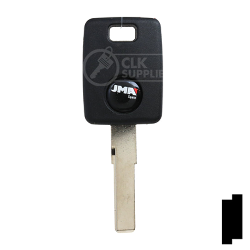 Uncut Transponder Key Blank | Audi | HU66AT6 Automotive Key JMA USA