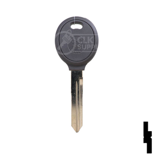 Uncut Transponder Key | Chrysler | Y162PT, Y165PT Automotive Key JMA USA