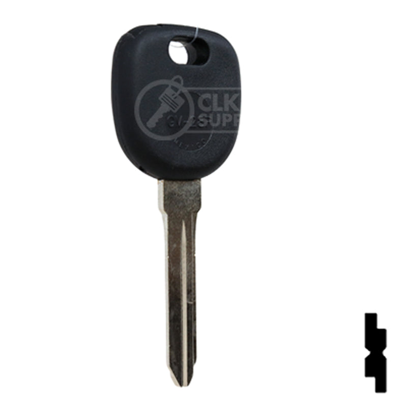 Uncut Transponder Key | GM | B102PT Automotive Key JMA USA