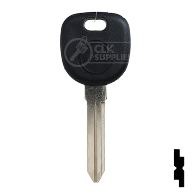 Uncut Transponder Key | GM | B102PT Automotive Key JMA USA