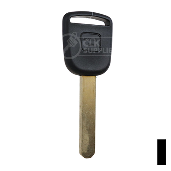 Uncut Transponder Key | Honda | HO01PT Automotive Key Ilco
