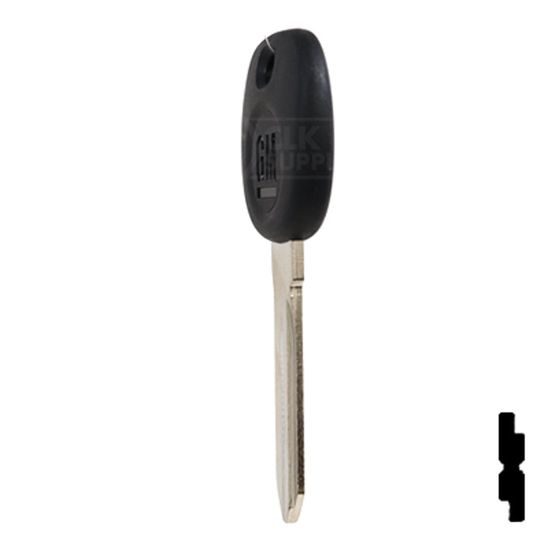 Uncut Transponder Key PK3 | Cadillac, GM Logo | B112PT Automotive Key Strattec