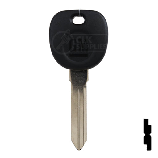 Uncut Transponder Key PK3 | Cadillac, GM Logo | B112PT Automotive Key Strattec