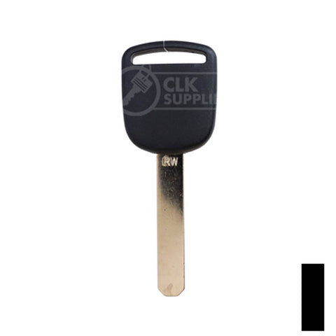 Uncut Transponder Key RW Blank | Acura | Honda | HO01-PT5, 692082
