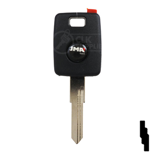 Uncut Transponder Key Shell | Audi | TP00AU-AH-P2 Automotive Key JMA USA