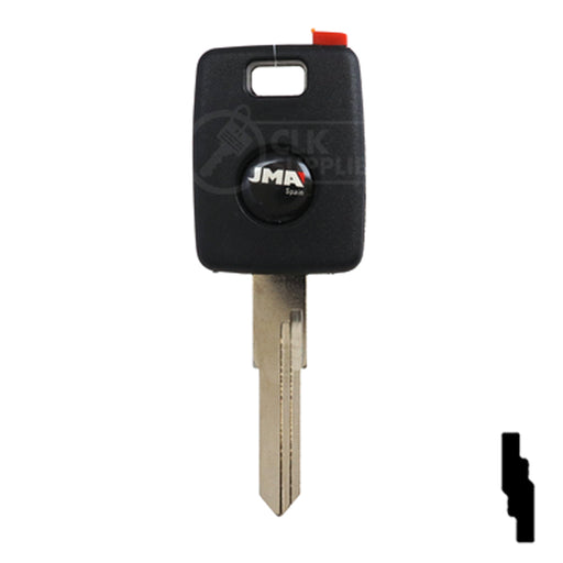 Uncut Transponder Key Shell | Audi | TP00AU-AH-P2 Automotive Key JMA USA