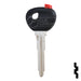 Uncut Transponder Key Shell | Mazda | TP00MAZ-10D-P Automotive Key JMA USA