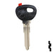 Uncut Transponder Key Shell | Mazda | TP00MAZ-10D-P Automotive Key JMA USA