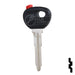 Uncut Transponder Key Shell | Mazda | TP00MAZ-10D-P Automotive Key JMA USA
