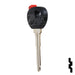 Uncut Transponder Key Shell | Mazda | TP00MAZ-10D-P Automotive Key JMA USA