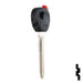 Uncut Transponder Key Shell | Mazda | TP00MAZ-10D-P Automotive Key JMA USA