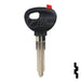 Uncut Transponder Key Shell | Mazda | TP00MAZ-10D-P Automotive Key JMA USA
