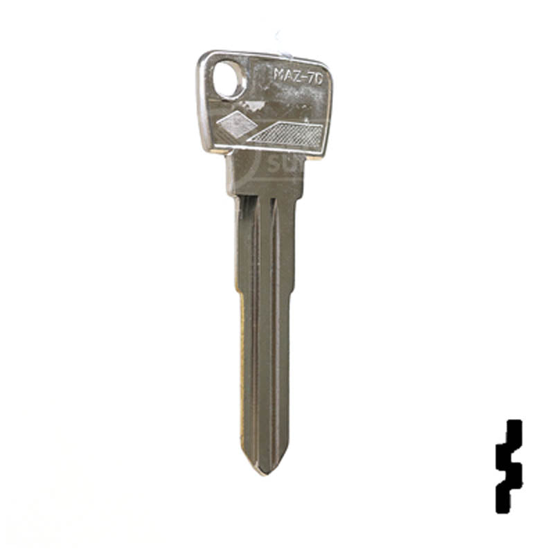 Uncut Key Blank | Mazda | X201 (MZ19) — CLK Supplies Uncut Key Blank | Mazda | X201 (MZ19) — CLK Supplies