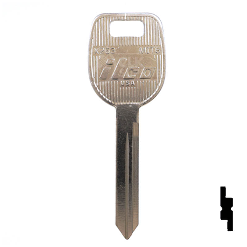 X263 ( MIT6 ) Mitsubishi Key Automotive Key Ilco