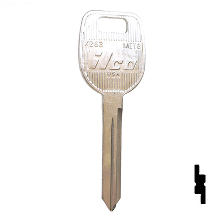 X263 ( MIT6 ) Mitsubishi Key Automotive Key Ilco
