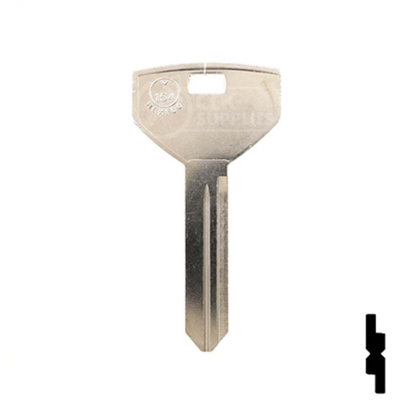Uncut Key Blank | Chrysler | Y154, P1789 — CLK Supplies