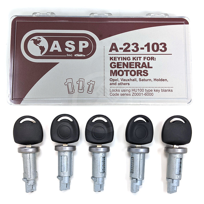 ASP GM High Security Lock and Wafer Kit (5 locks, 1 kit)