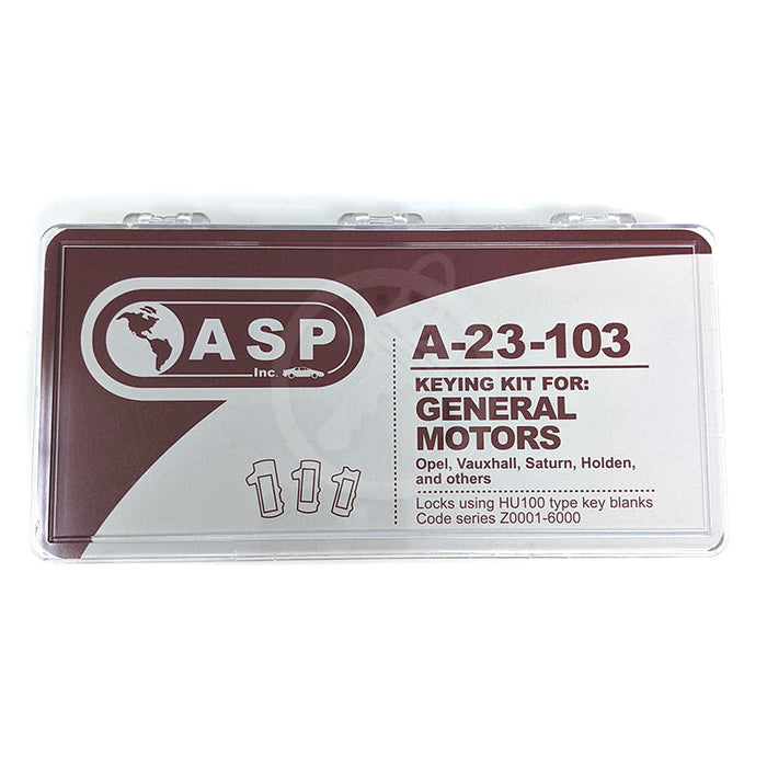 ASP GM High Security Lock and Wafer Kit (5 locks, 1 kit) Automotive Pinning Kit ASP