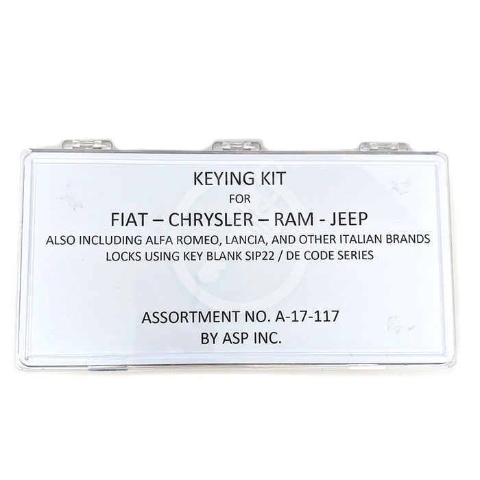 Fiat & RAM High Security Keying Kit (A-17-117) Automotive Pinning Kit ASP