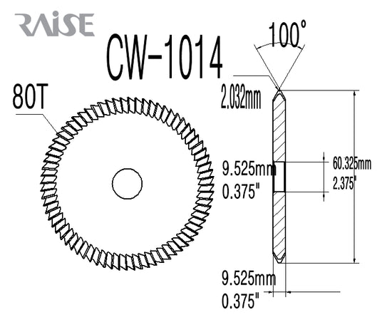 OEM Replacement for CW-1014 HSS Cutter for Ilco Edge Key Cutting Wheel Raise