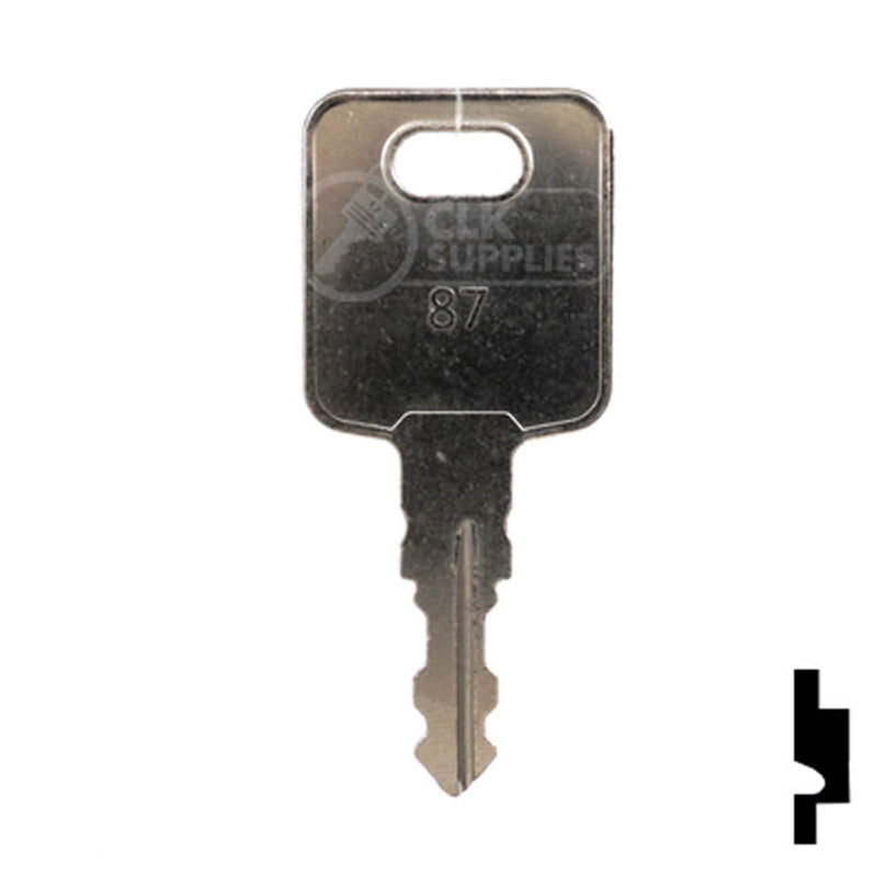 Precut Crane Key | Manitowoc, Global Link, RV Motorhome | EQ-87
