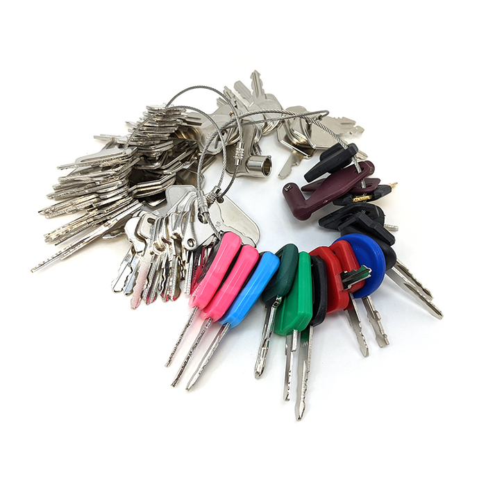 Hyster Forklift Keys 6-Pack Forklift Keys #166 186304 - Universal Hyster S30XL Replacement Keys With Key Chain Replacement Ignition Keys