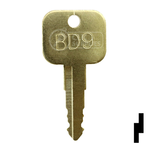 Precut Key Blank | Golf Cart | BD9 Equipment Key Framon Manufacturing Company, Inc