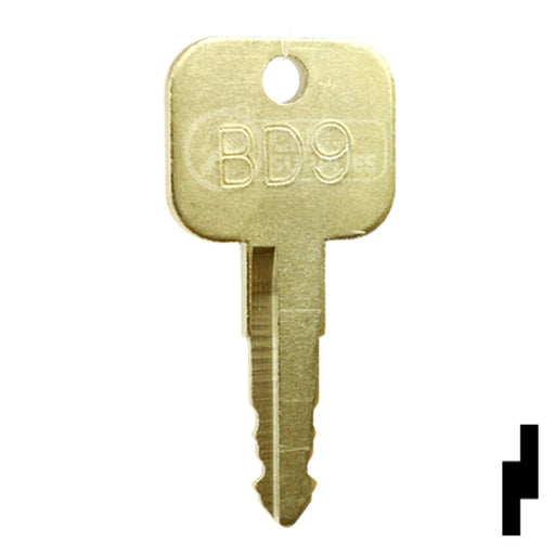 Precut Key Blank | Golf Cart | BD9 Equipment Key Framon Manufacturing Company, Inc