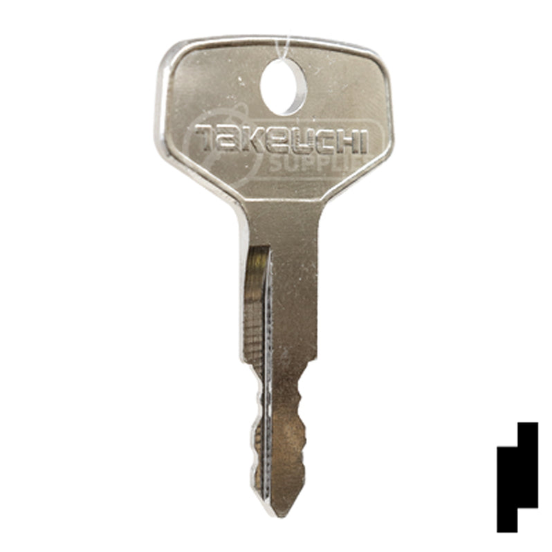Precut Key Blank | Takeuchi | BD17