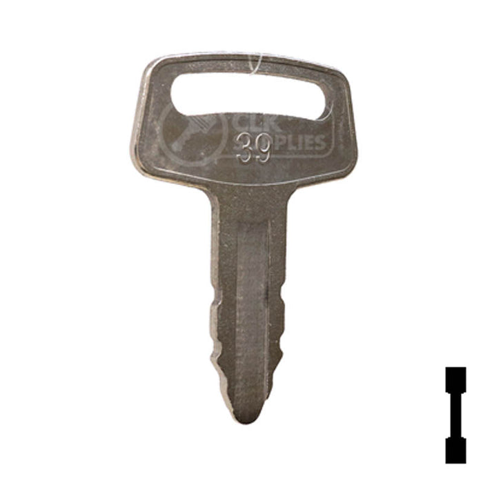 Precut Key | Kubota | EQ-39, RC101-53630 Equipment Key Cosmic Keys