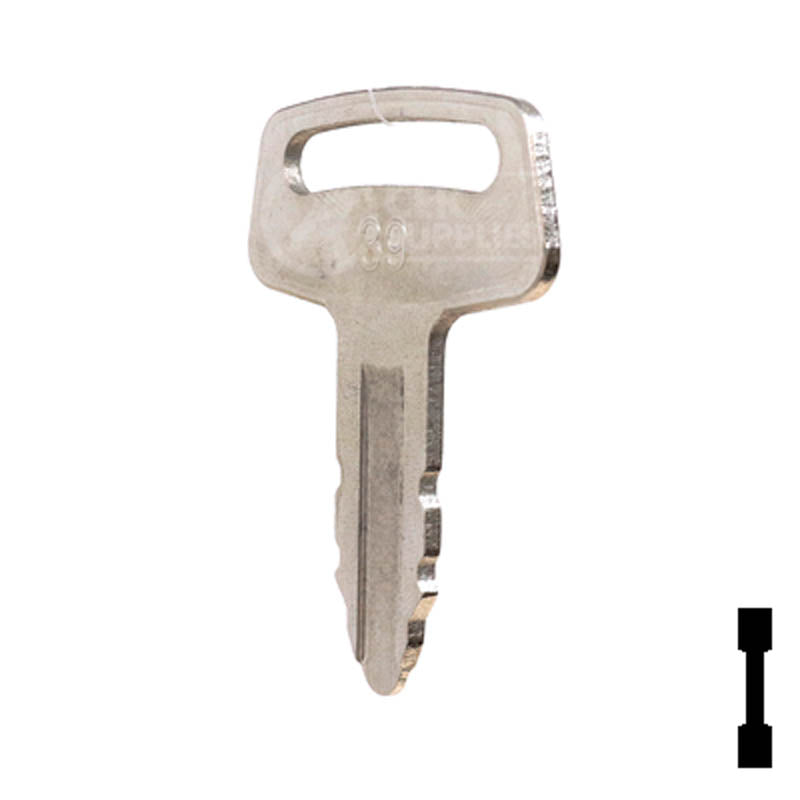 Precut Key | Kubota | EQ-39, RC101-53630 — CLK Supplies