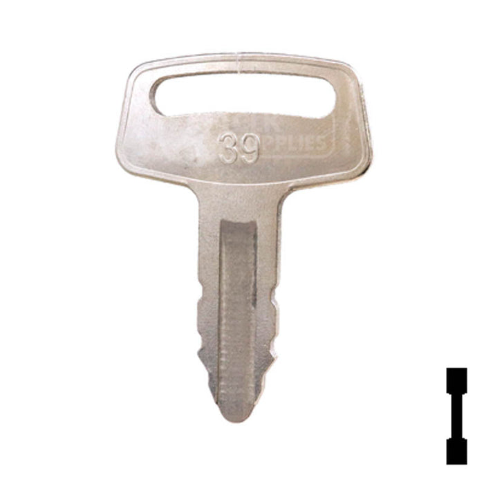 Precut Key | Kubota | EQ-39, RC101-53630 Equipment Key Cosmic Keys
