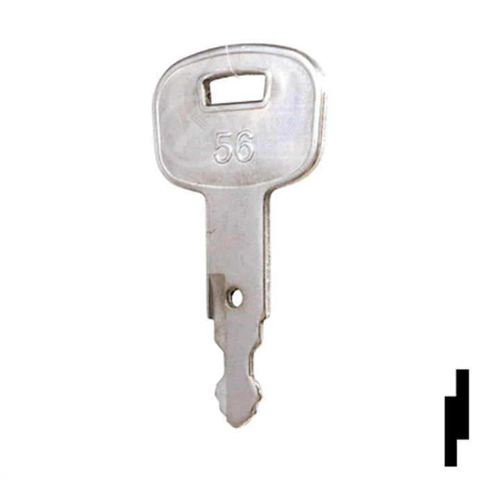 Precut Tractor Key | Kubota | EQ-56, 459A Equipment Key Cosmic Keys