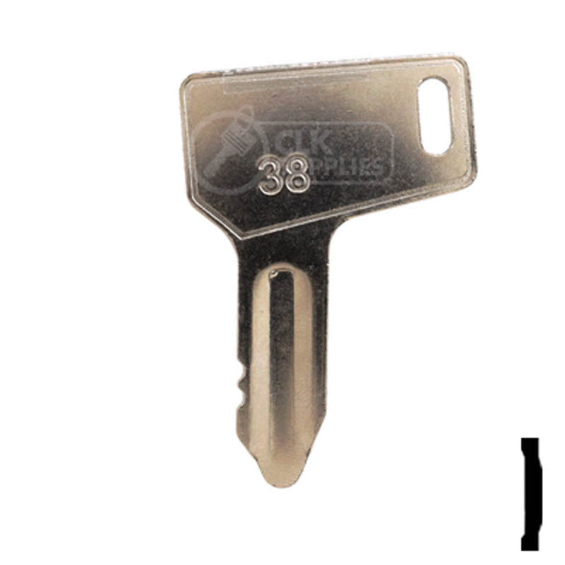 Takeuchi Key Precut Tractor Key | Yanmar, Takeuchi | EQ-38, 933110-00301
