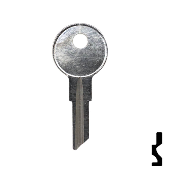 Uncut Key Blank | Briggs & Stratton | 1098M, B1 Equipment Key Ilco