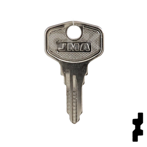 Uncut Key Blank | HP, Burg | BUR-9D Equipment Key JMA USA