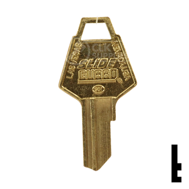 Uncut Key Blank | Slide Guard | BD77 — CLK Supplies