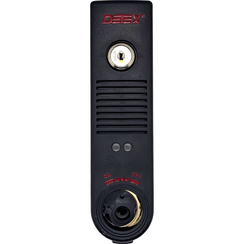 Detex EAX-500W Weatherized Exit Alarm - Battery-Powered, Black Exit Alarm Detex