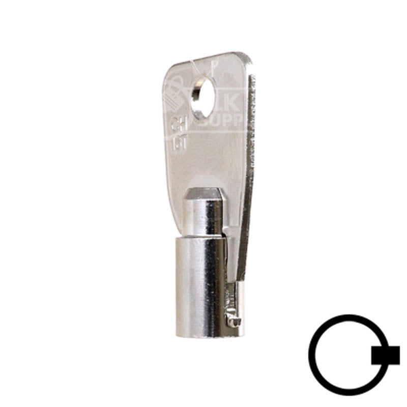Tubular Key Blank | Small Ace | 1136S — CLK Supplies