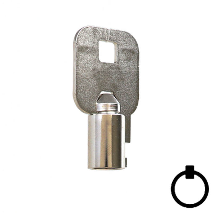 1137S Chicago Tubular Key Flat Steel-Bit-Tubular-Key Ilco