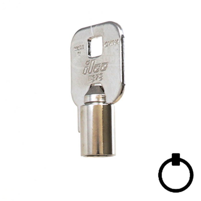 1137S Chicago Tubular Key Flat Steel-Bit-Tubular-Key Ilco