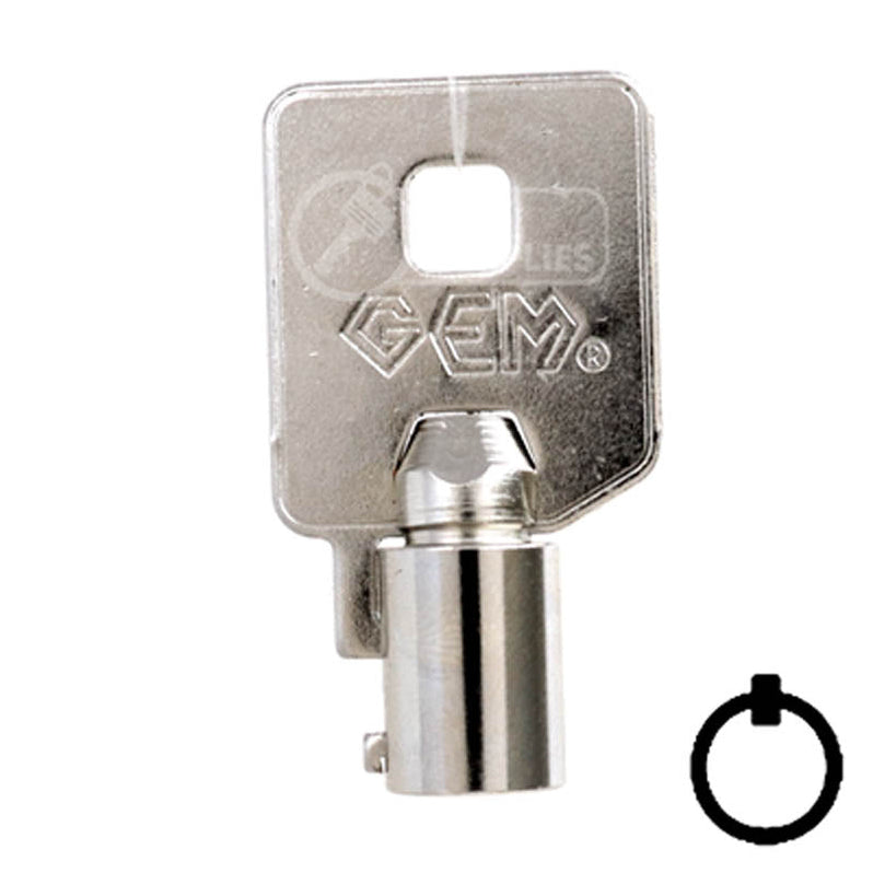 Tubular Key Blank CompX Fort 137